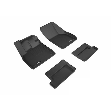 3D Maxpider R1 R2 Kagu Floor Mat for Audi TT 2016-2017, Black L1AD04601509